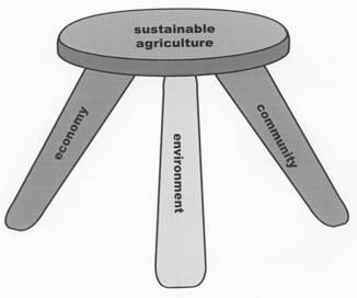 Three legged stool of sustainability