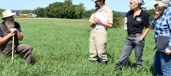 Farmers talking to each other